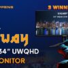 Win 1 of 3 GIGABYTE 34" Gaming Monitor (03/31/2024) {WORLDWIDE}