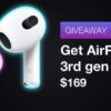 Win Apple AirPods 3rd Gen worth $169 (03/18/2024) {??}