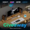 THREE WINNERS!!! OBSBOT Tiny 2 Remote Combo, COLO PLAY, Lofree Edge + Keyboard Sleeve + Block mouse, Edifier R1280DBs Bluetooth Bookshelf Speakers (05/29/2024) {WORLDWIDE}