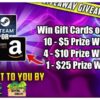 Win Amazon Gift Card or Steam Gift Card or PayPal - DragonBlogger Monthly Giveaway (07/31/2024) {WORLDWIDE}