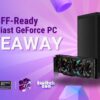 SFF-Ready Enthusiast GeForce PC TwitchCon GIVEAWAY. Includes GeForce 4070, 32GB DDR5, 1TB NVMe SSD, & more {US} (10/3/2024)