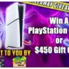 Win PlayStation 5 Slim Gaming Console or $450 Cash (11/28/2024) {WORLDWIDE}