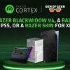 Win Razer BlackWidow V4 Mechanical Keyboard, Razer Skins - PlayStation 5 - 5 winners , Razer Skins - Xbox Series S or X - 5 winners (10/11/2024) {WORLDWIDE}